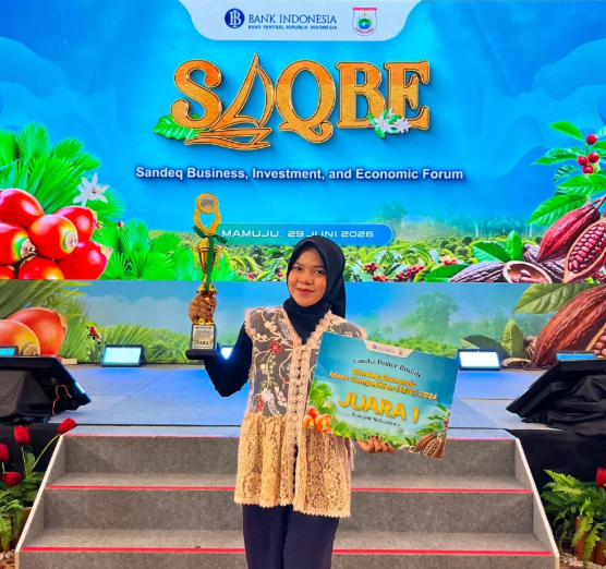 Membanggakan! Alma Riski, Mahasiswa Statistika Unsulbar Raih Juara 1 Lomba Poster Ilmiah SEIC 2026