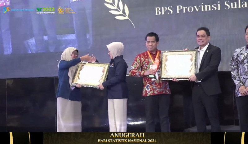Galeri Membanggakan! Pojok Statistik Unsulbar Raih Juara 1 Nasional sebagai Pojok Statistik Terbaik 2024